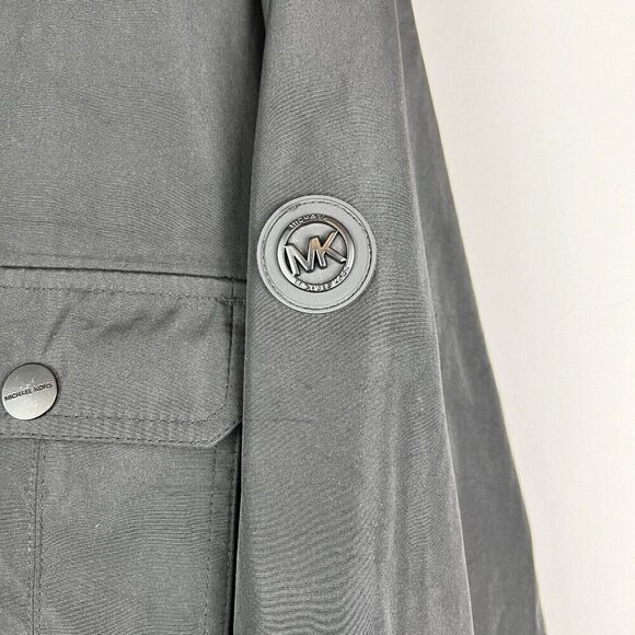 Michael Kors Men’s Black Full Zip Snap Windbreaker Coat Jacket size 4XLT - Picture 3 of 8